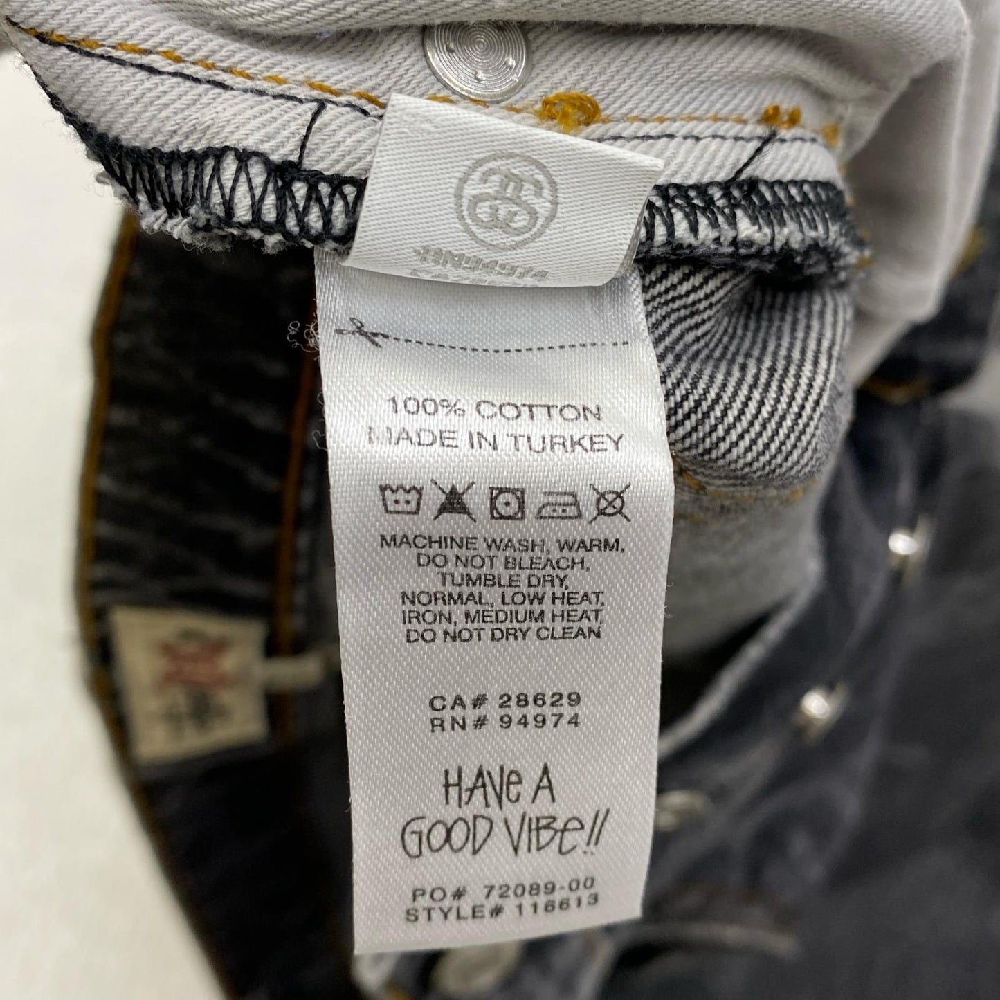 【中古】STUSSY | ステューシー WORLDWIDE BIG OL JEANS デニムパンツ 116613 ブラック サイズ：28【加古川店】