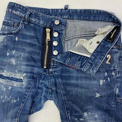 【中古】DSQUARED2 | ディースクエアード tiby biker jean デニムパンツ s71lb0326 s30342 インディゴ サイズ：42【加古川店】