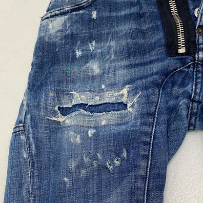 【中古】DSQUARED2 | ディースクエアード tiby biker jean デニムパンツ s71lb0326 s30342 インディゴ サイズ：42【加古川店】