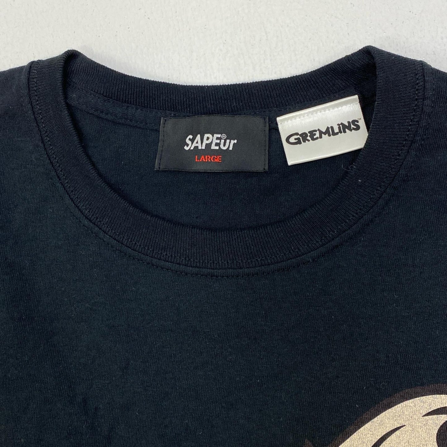 【中古】SAPEur | サプール GREMLINS L/S TEE 長袖Ｔシャツ ブラック サイズ：L【加古川店】