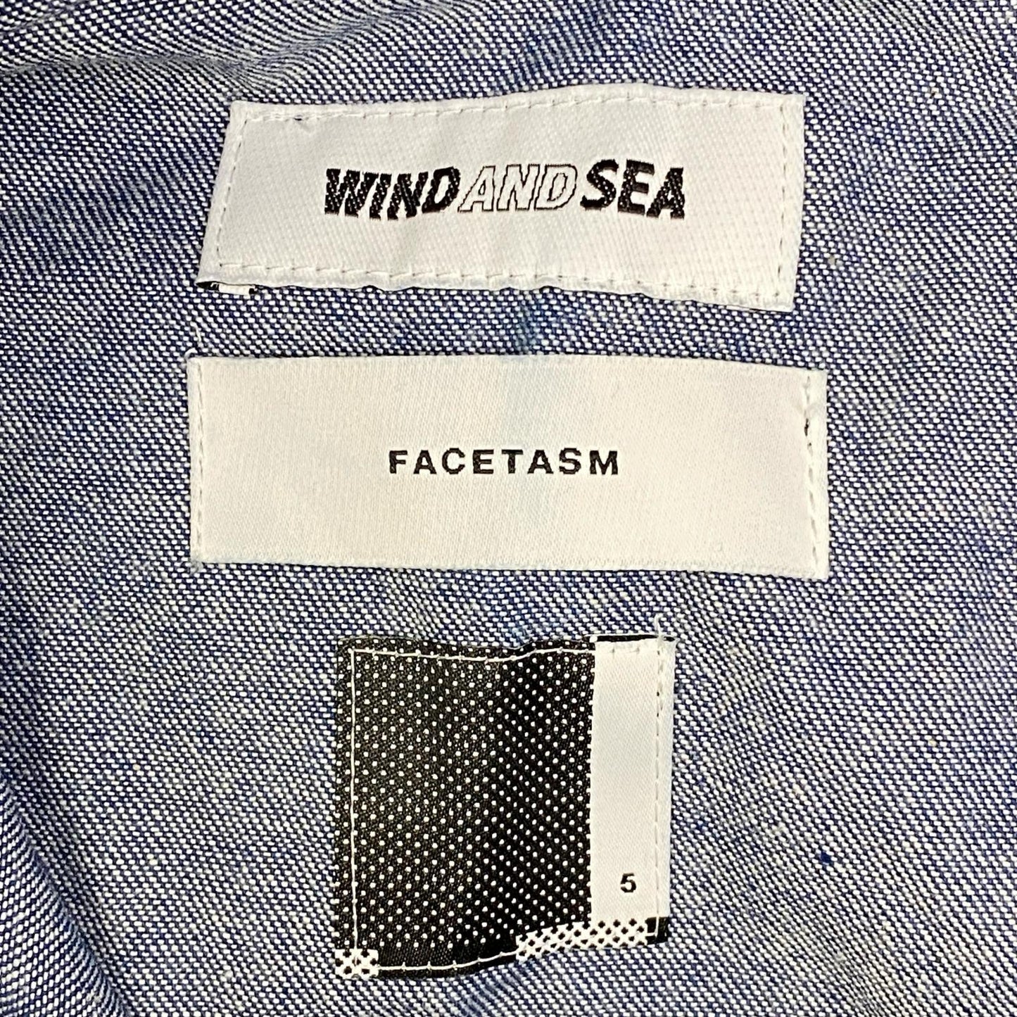 【中古】FACETASM | ファセッタズム Rib Denim Pants デニムパンツ WDS-PT-U01 インディゴ サイズ：5【加古川店】