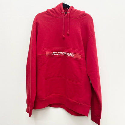 Supreme | シュプリーム Zip Pouch Hooded プルオーバーパーカー レッド Mサイズ パーカー レッド サイズ：M