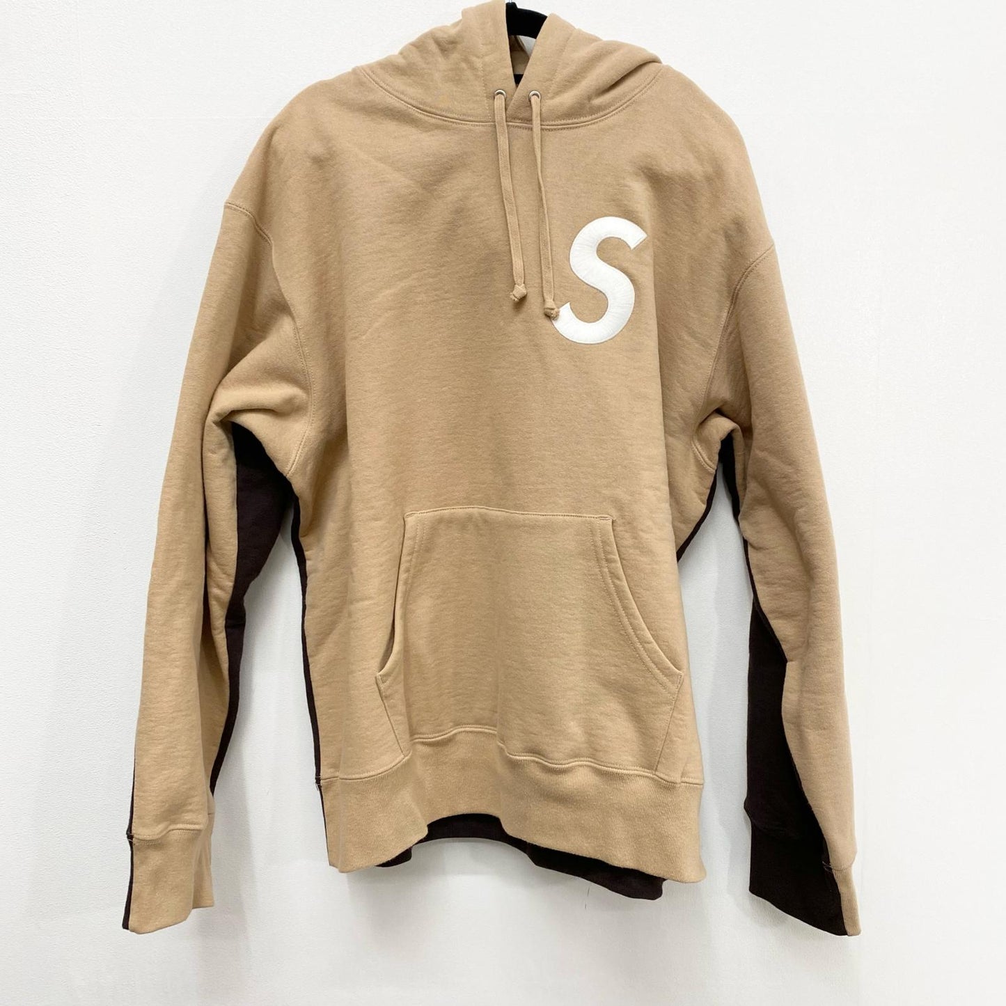 Supreme | シュプリーム S Logo Split Hooded Sweatshirt プルオーバーパーカー ベージュ Mサイズ 21FW パーカー ベージュ サイズ：M