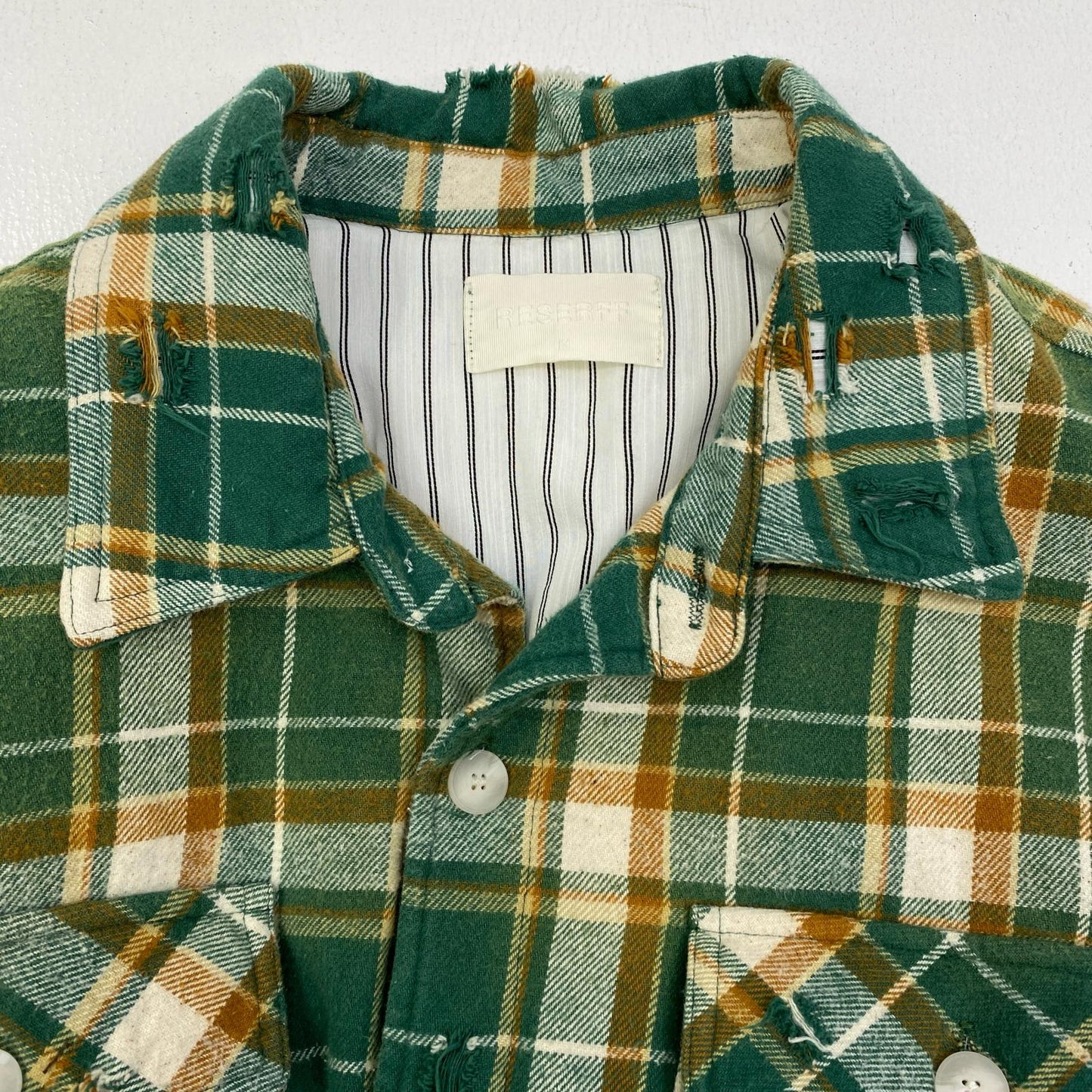【中古】 RESERFF DISTRESSED DESTROYED COTTON COAT テーラードジャケット サイズ：M【加古川店】