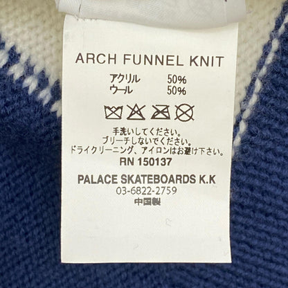 【中古】PALACE SKATEBOARDS | パレススケートボード arch funnel knit ニット ネイビー サイズ：M【加古川店】
