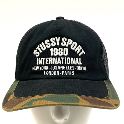【中古】STUSSY | ステューシー trucker international snapback キャップ ブラック【加古川店】