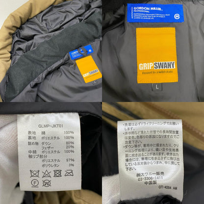 【中古】GRIP SWANY | グリップスワニー ダウンジャケット GLMP-JKT01 ベージュ サイズ：L【加古川店】