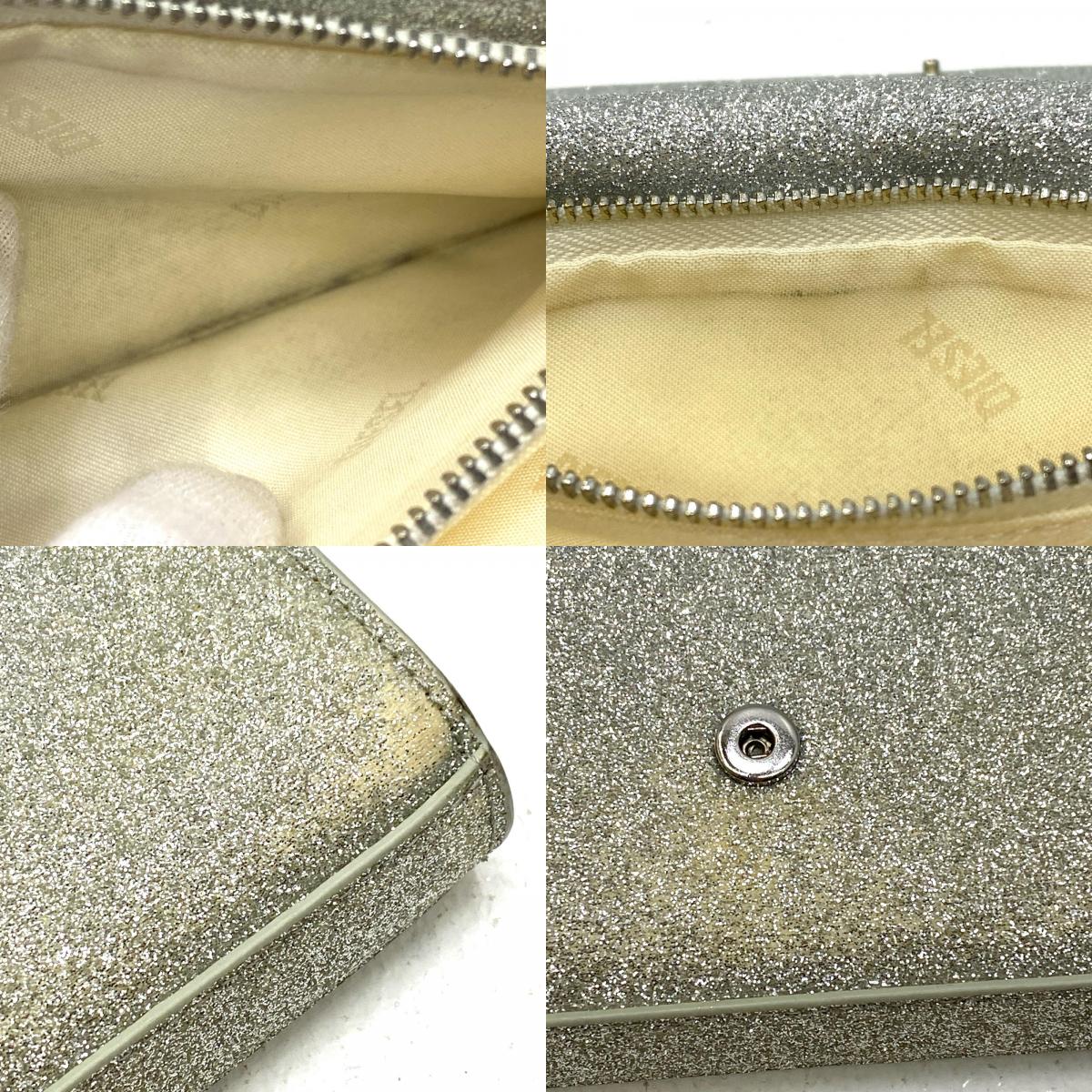 【中古】DIESEL | ディーゼル 1DR WALLET STRAP ショルダーバッグ X09809 P0787 シルバー【加古川店】