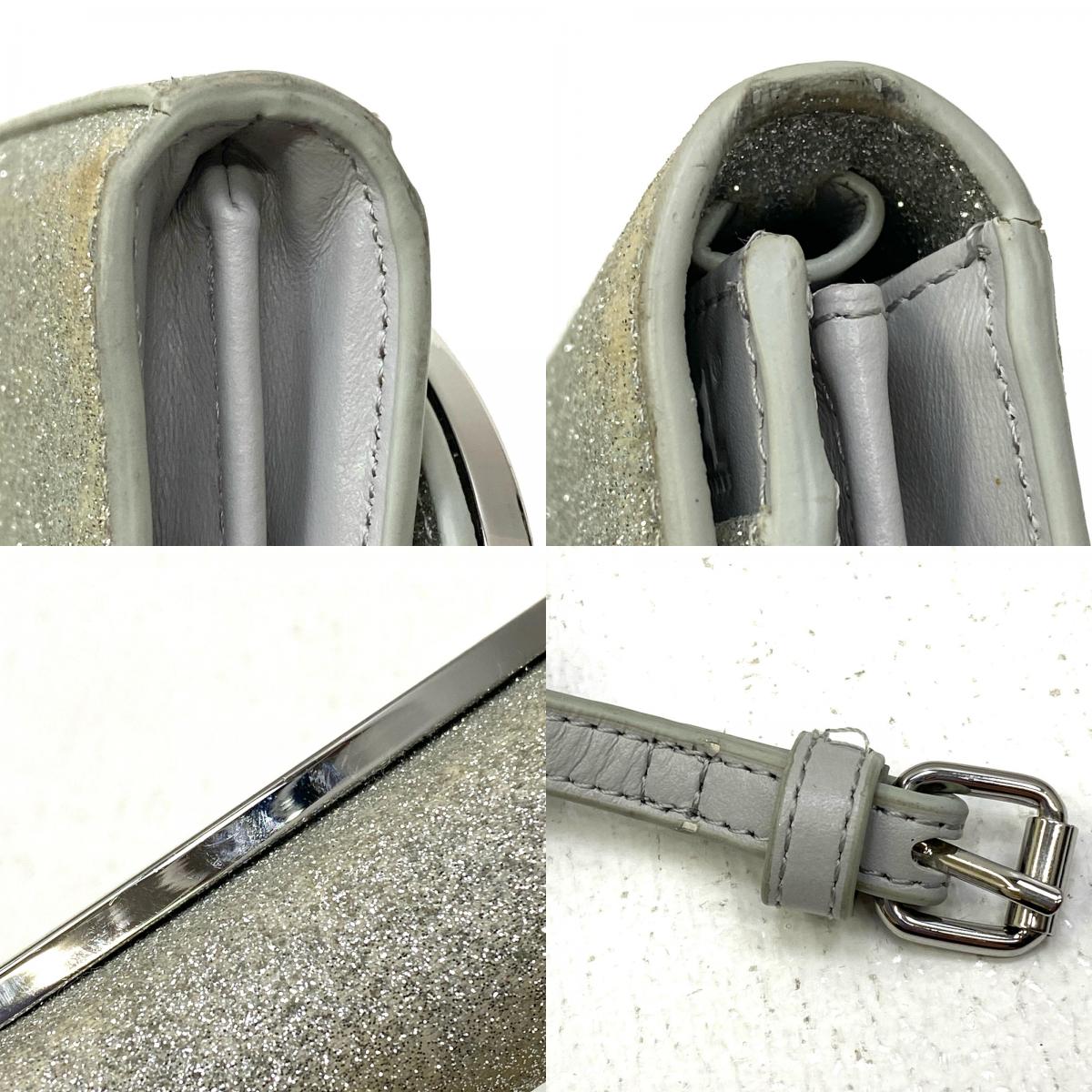 【中古】DIESEL | ディーゼル 1DR WALLET STRAP ショルダーバッグ X09809 P0787 シルバー【加古川店】