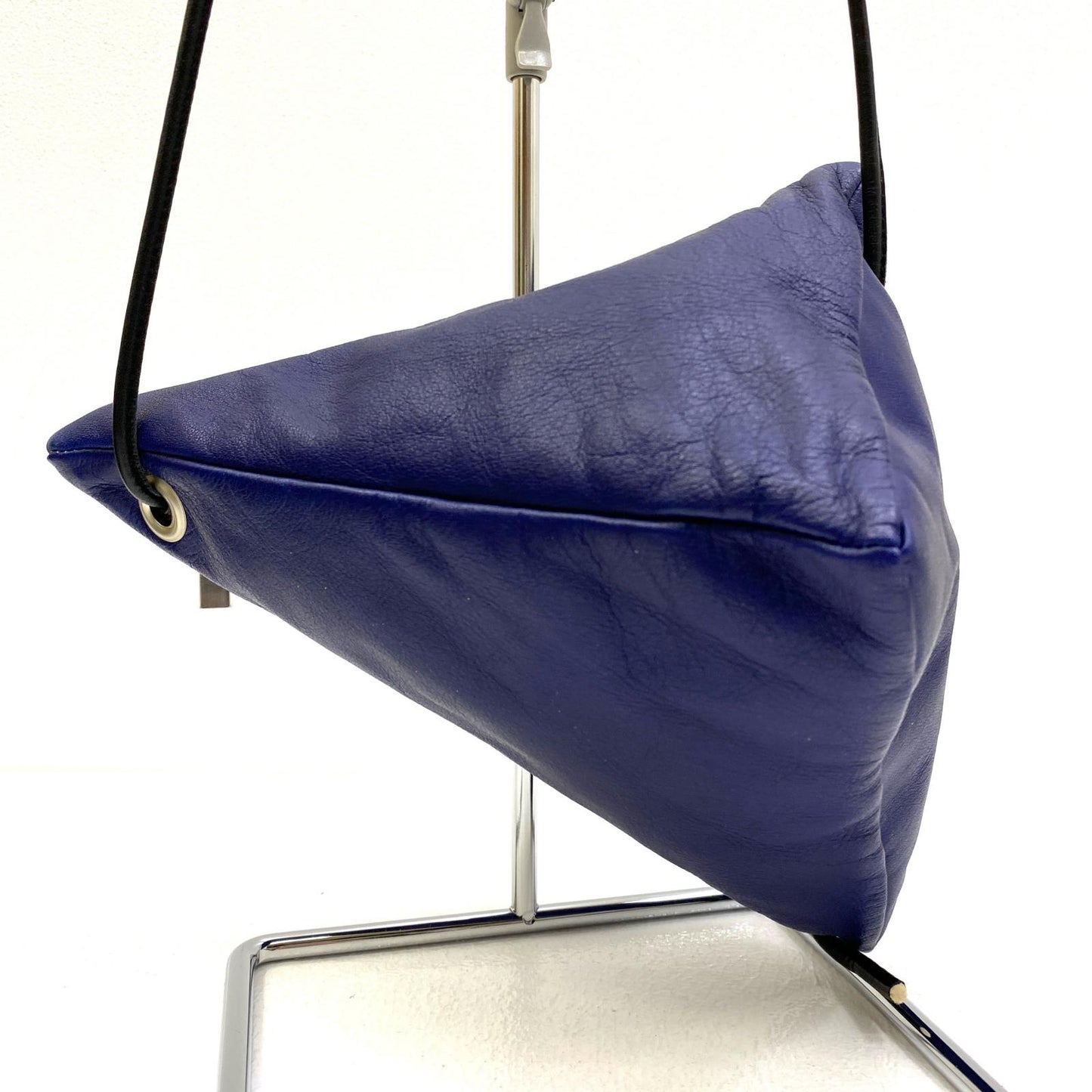 【中古】 KAWAKAWA 日本製 Pyramid Pochette ショルダーバッグ ブルー【加古川店】