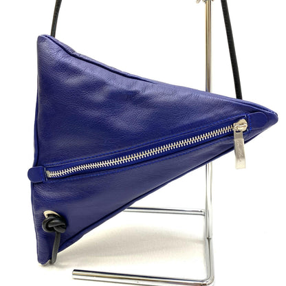 【中古】 KAWAKAWA 日本製 Pyramid Pochette ショルダーバッグ ブルー【加古川店】