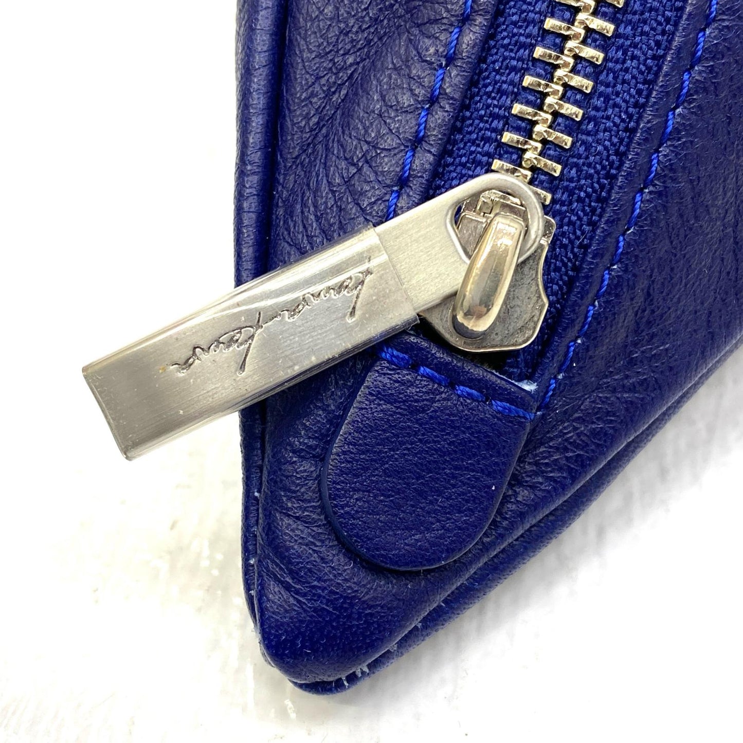 【中古】 KAWAKAWA 日本製 Pyramid Pochette ショルダーバッグ ブルー【加古川店】