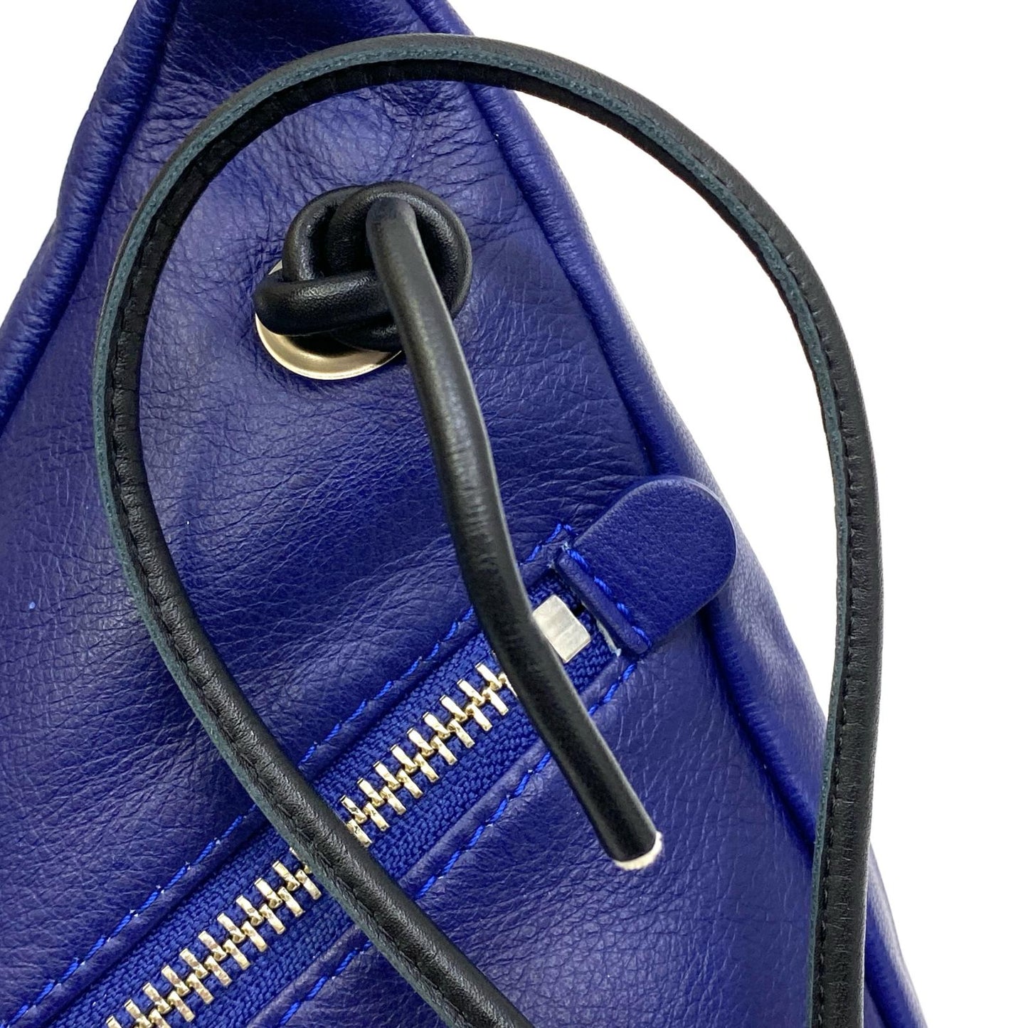 【中古】 KAWAKAWA 日本製 Pyramid Pochette ショルダーバッグ ブルー【加古川店】