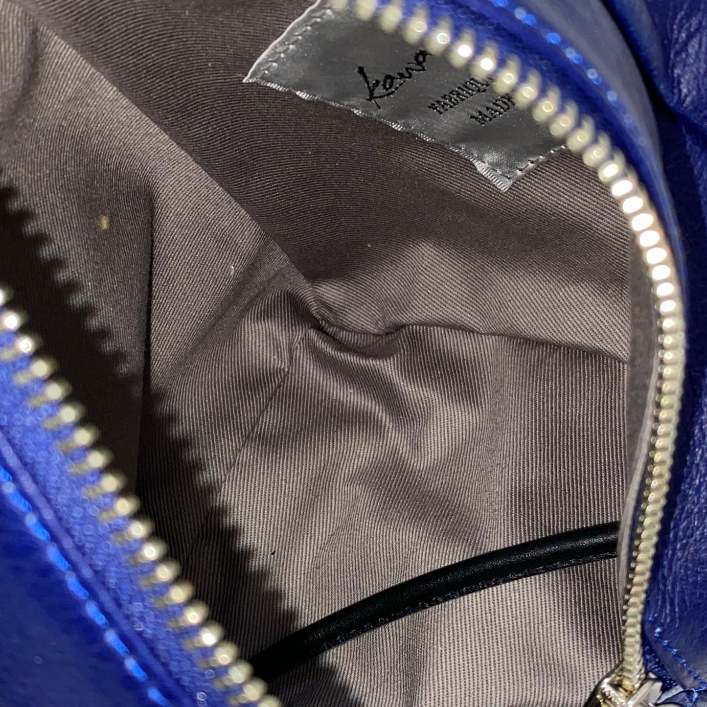 【中古】 KAWAKAWA 日本製 Pyramid Pochette ショルダーバッグ ブルー【加古川店】