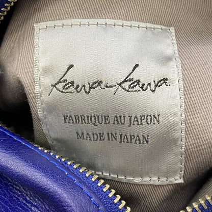 【中古】 KAWAKAWA 日本製 Pyramid Pochette ショルダーバッグ ブルー【加古川店】