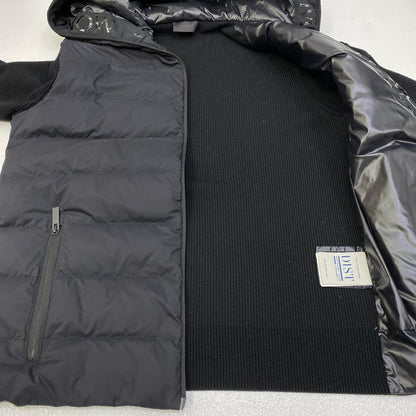 【中古】MONCLER | モンクレール ニット切替ダウンジャケット その他アウター G20919B00007 ブラック サイズ：L【加古川店】