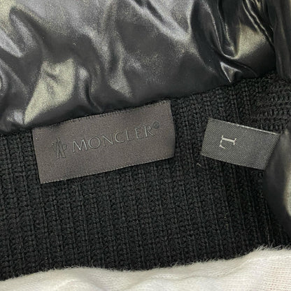 【中古】MONCLER | モンクレール ニット切替ダウンジャケット その他アウター G20919B00007 ブラック サイズ：L【加古川店】