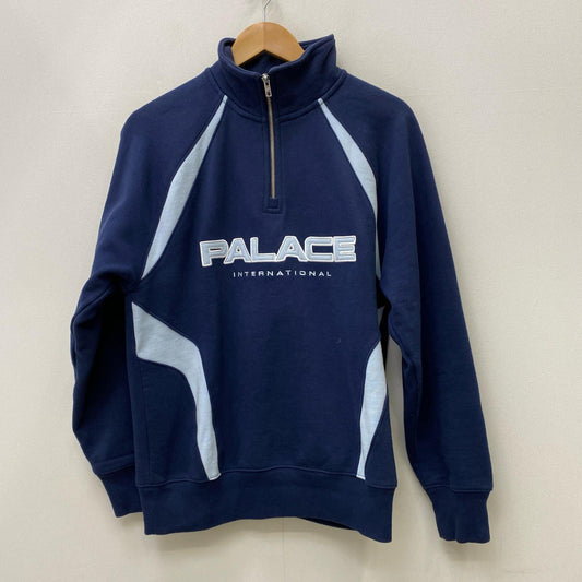 【中古】PALACE SKATEBOARDS | パレススケートボード INTERNATIONAL 1/4 ZIP スウェット ネイビー サイズ：S【加古川店】