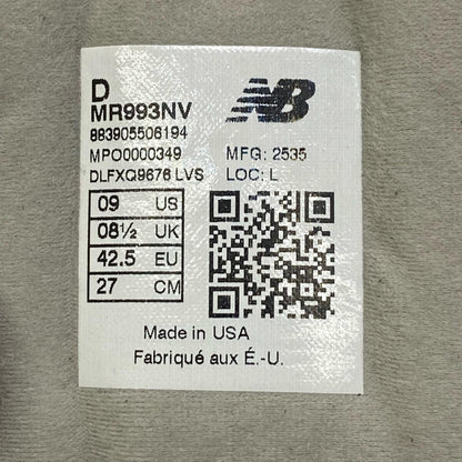 【中古】NEW BALANCE | ニューバランス 993 スニーカー MR993NV ネイビー 27cm【加古川店】