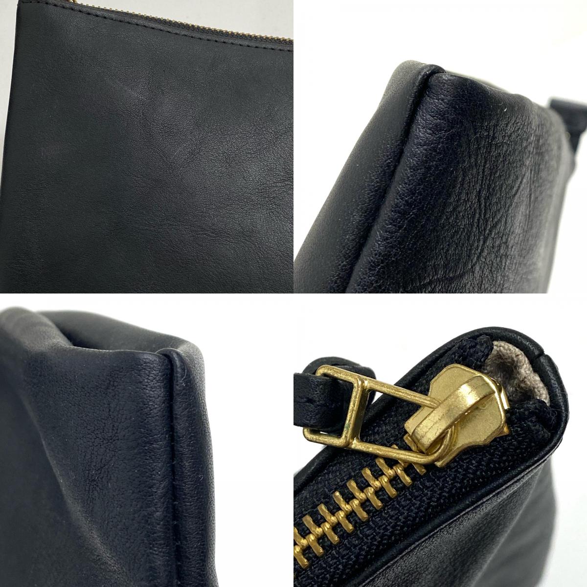 【中古】SLOW | スロウ rubono ポーチ L クラッチバッグ ブラック【加古川店】