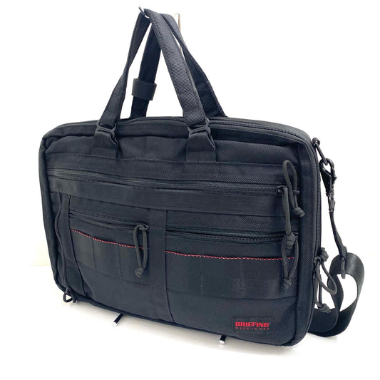 【中古】BRIEFING | ブリーフィング 3way ビジネスバッグ ビジネスバッグ brm181401 ブラック【加古川店】