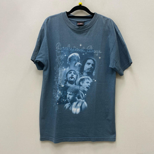 【中古】 BACK STREET BOYS GIANT 半袖Ｔシャツ ブルー サイズ：M【加古川店】