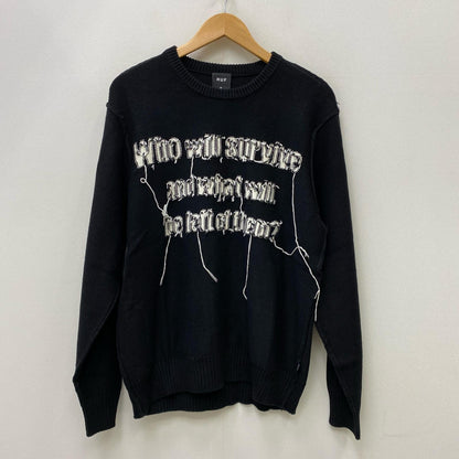 【中古】HUF | ハフ Survive Cable Knit Sweater ニット ブラック サイズ：M【加古川店】