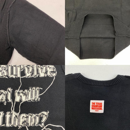 【中古】HUF | ハフ Survive Cable Knit Sweater ニット ブラック サイズ：M【加古川店】
