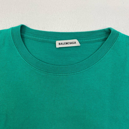 【中古】BALENCIAGA | バレンシアガ 国内正規品 半袖Ｔシャツ 556107 グリーン サイズ：M【加古川店】