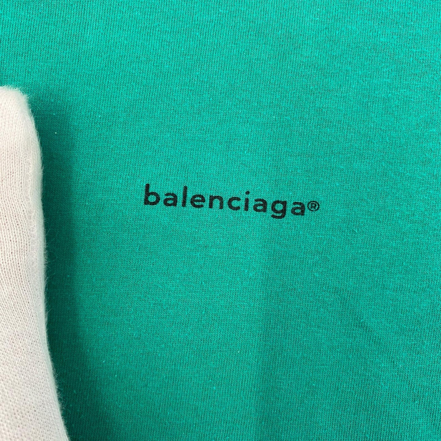 【中古】BALENCIAGA | バレンシアガ 国内正規品 半袖Ｔシャツ 556107 グリーン サイズ：M【加古川店】