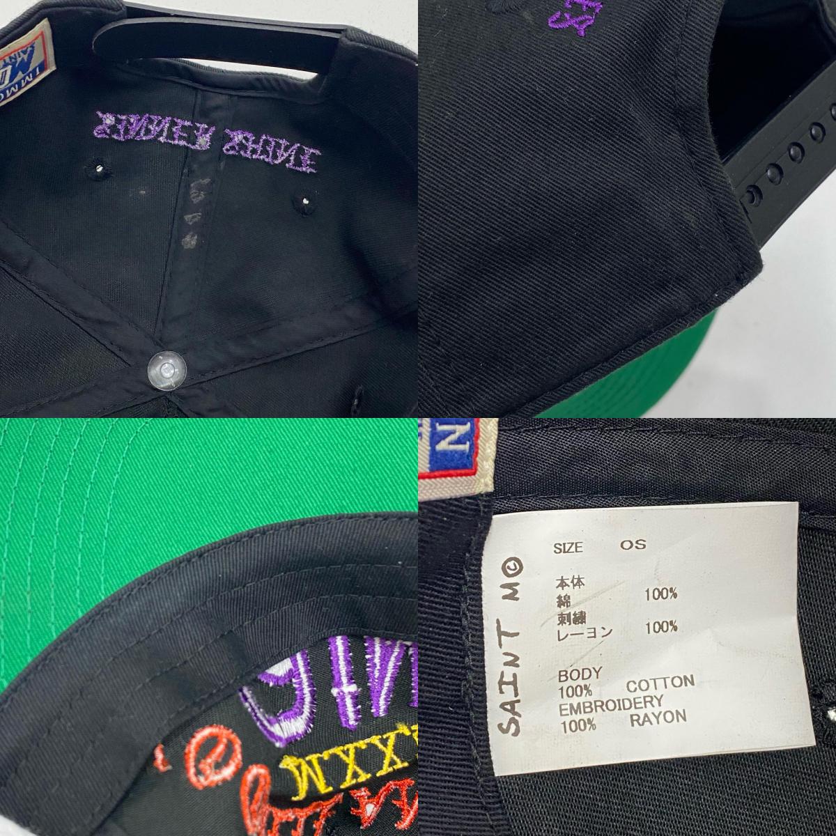 【中古】SAINT MICHAEL | セントマイケルセイントマイケル CAP SINNER SHINE キャップ SM-HR1-0000-090 ブラック【加古川店】