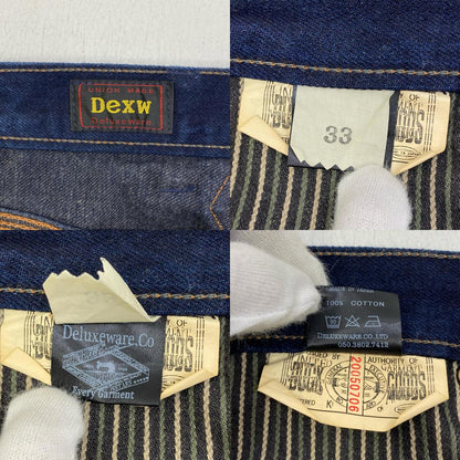 【中古】DELUXEWARE | デラックスウエア painter trouser DALEE'S デニムパンツ インディゴ サイズ：33【加古川店】