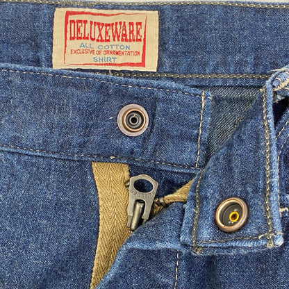 【中古】DELUXEWARE | デラックスウエア 50s PAINTER TROUSERS デニムパンツ DX8011 インディゴ サイズ：33【加古川店】