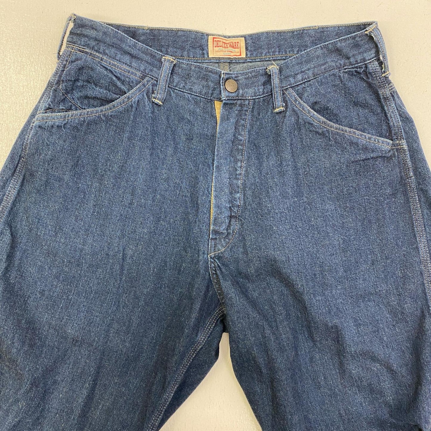 【中古】DELUXEWARE | デラックスウエア 50s PAINTER TROUSERS デニムパンツ DX8011 インディゴ サイズ：33【加古川店】