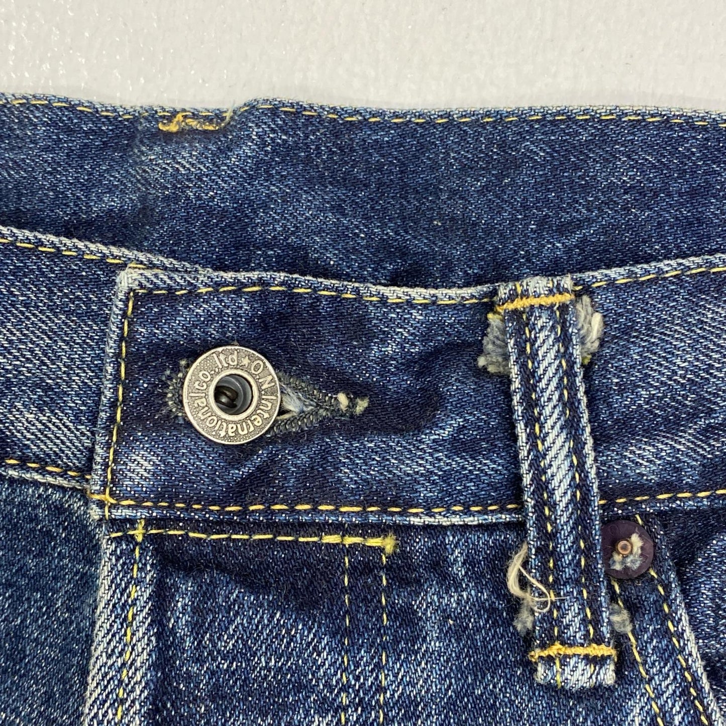 【中古】 15oz. 白耳セルビッジデニム デニムパンツ oni-240used インディゴ サイズ：33【加古川店】