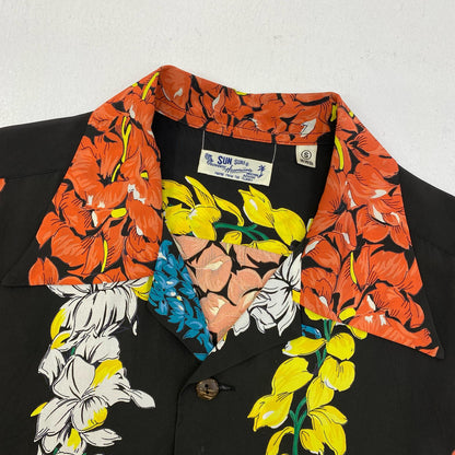 【中古】SUN SURF | サンサーフ HAWAIIAN SHIR floralchain その他トップス SS38579 ブラック サイズ：S【加古川店】