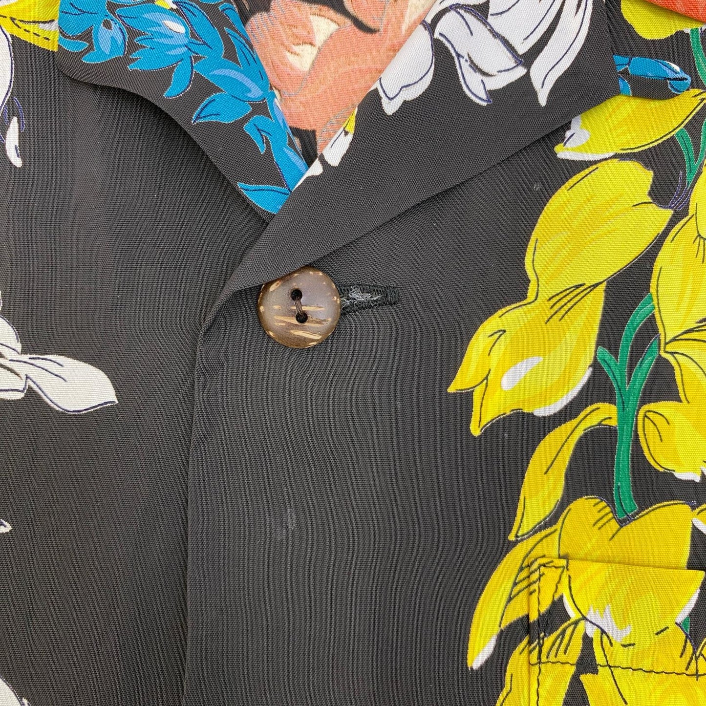 【中古】SUN SURF | サンサーフ HAWAIIAN SHIR floralchain その他トップス SS38579 ブラック サイズ：S【加古川店】