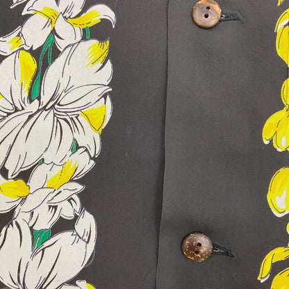 【中古】SUN SURF | サンサーフ HAWAIIAN SHIR floralchain その他トップス SS38579 ブラック サイズ：S【加古川店】