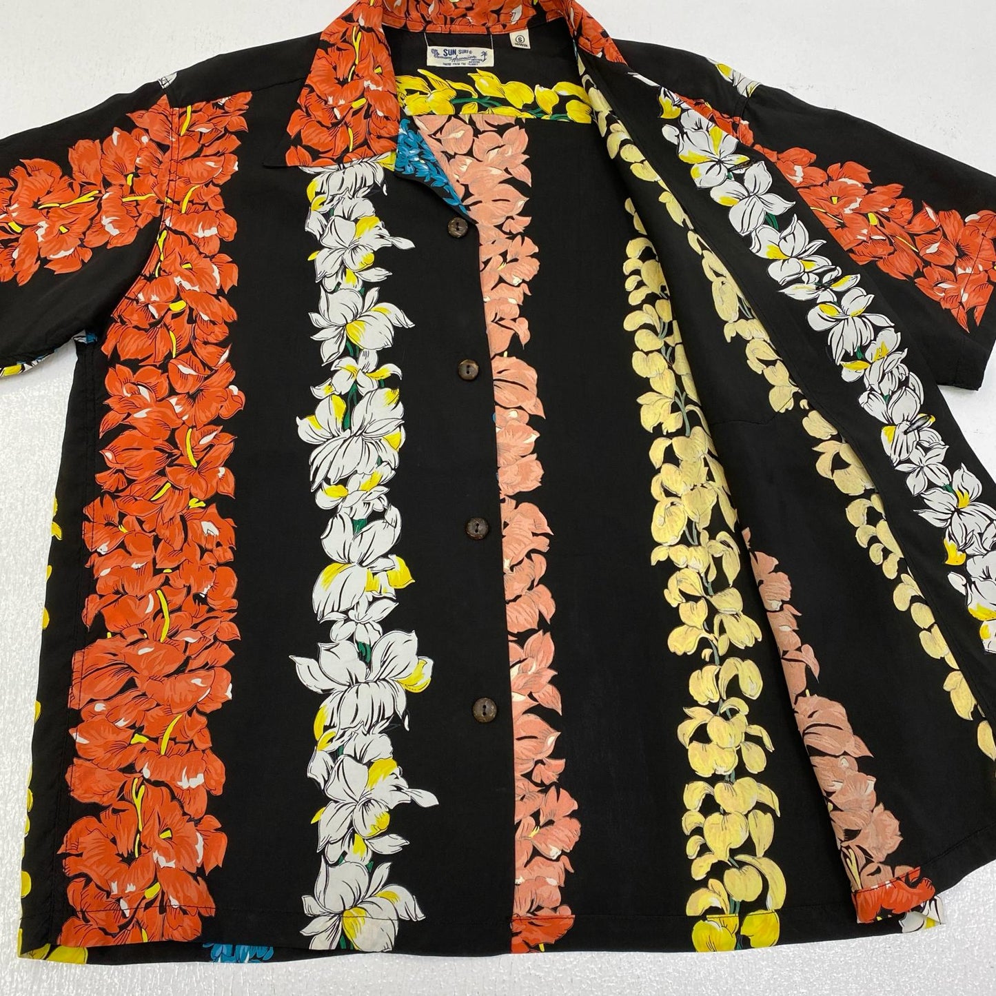 【中古】SUN SURF | サンサーフ HAWAIIAN SHIR floralchain その他トップス SS38579 ブラック サイズ：S【加古川店】