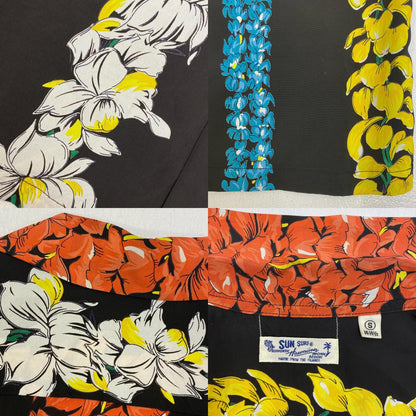 【中古】SUN SURF | サンサーフ HAWAIIAN SHIR floralchain その他トップス SS38579 ブラック サイズ：S【加古川店】