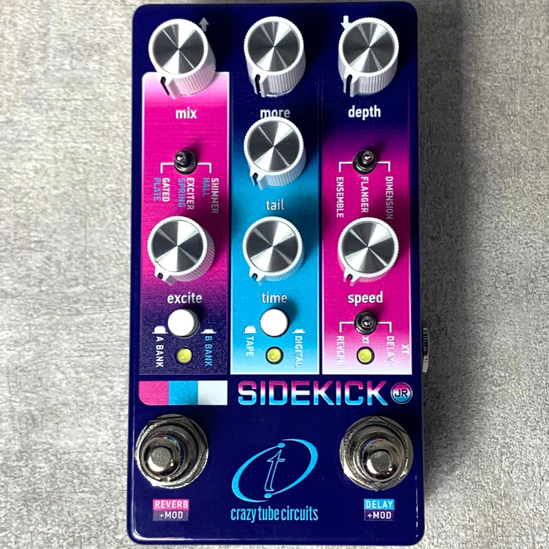 【新品】 Crazy Tube Circuits | クレイジーチューブサーキット ディレイ 楽器 Sidekick JR Japan Ltd 80's Dream w/XT FootSwitch【加古川店】