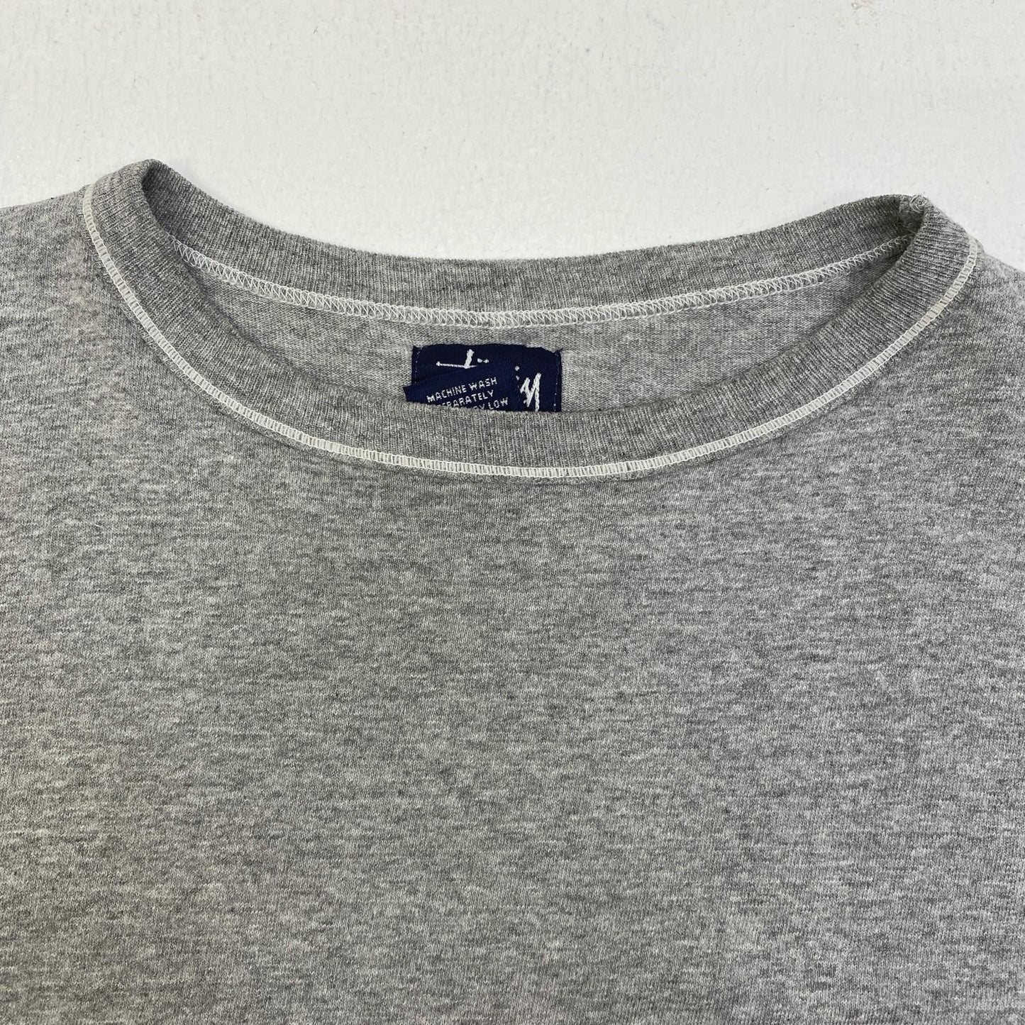 【中古】STUSSY | ステューシー 1P LOGO TEE USA製 半袖Ｔシャツ グレー サイズ：M【加古川店】