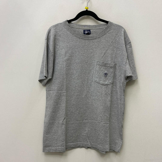【中古】STUSSY | ステューシー SS-LINK POCKET T USA製 半袖Ｔシャツ グレー サイズ：M【加古川店】