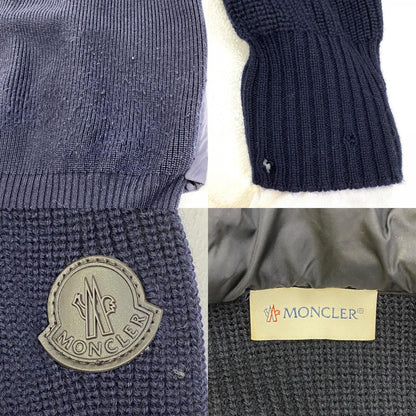 【中古】MONCLER | モンクレール MAGLIONE TRICOT CARDIGAN ダウンジャケット C20919409700 ネイビー サイズ：S【加古川店】