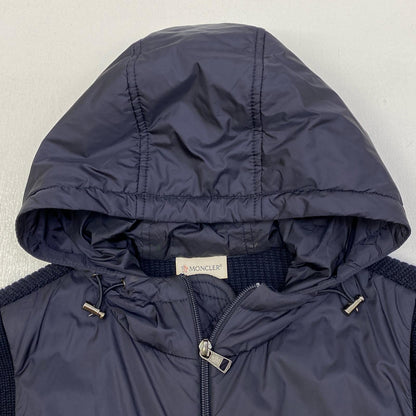 【中古】MONCLER | モンクレール MAGLIONE TRICOT CARDIGAN ダウンジャケット C20919409700 ネイビー サイズ：S【加古川店】