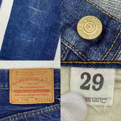 【中古】WARE HOUSE | ウェアハウス　ウエアハウス 1100 デニムパンツ インディゴ サイズ：29【加古川店】