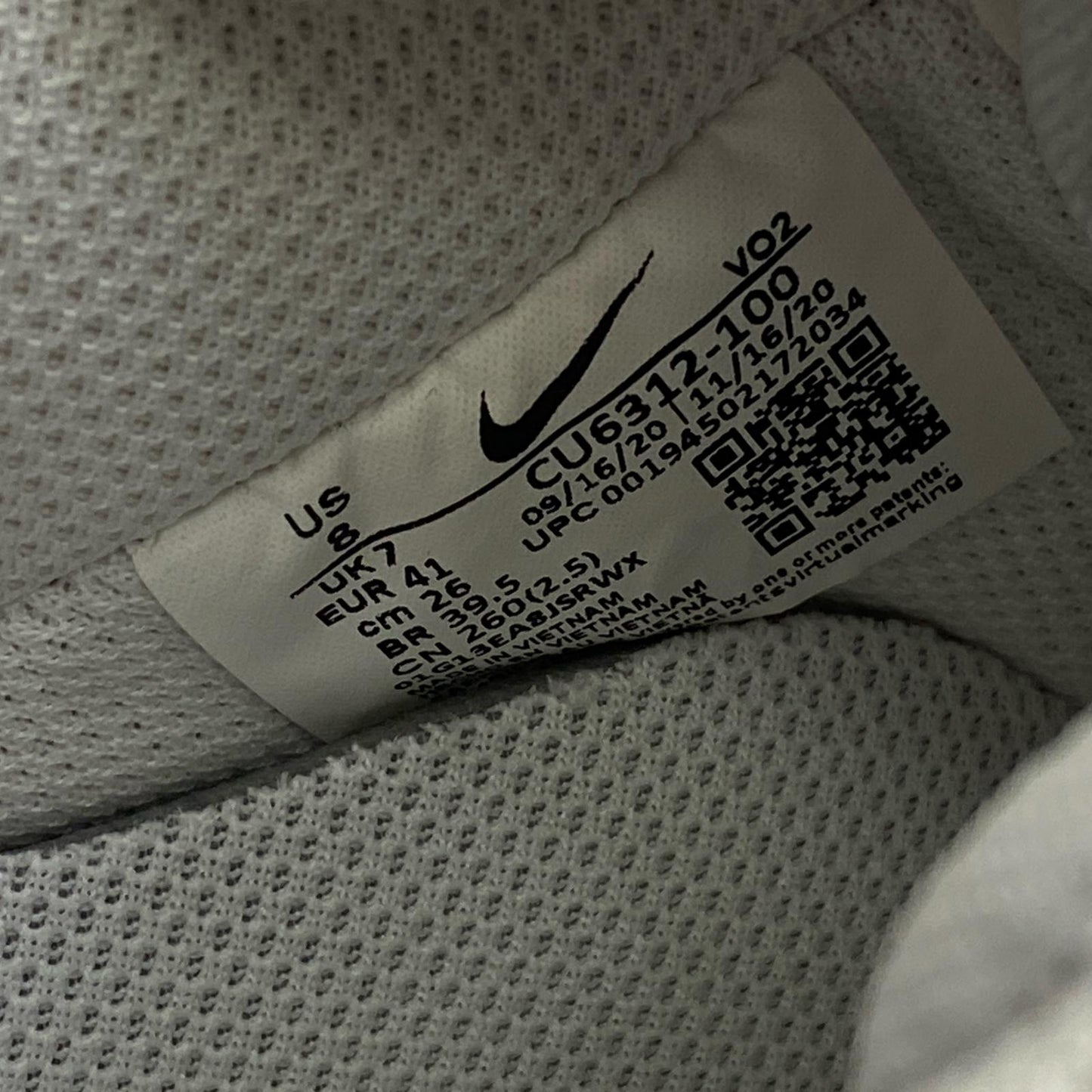 【中古】NIKE | ナイキ Air Force 1 Low Rose スニーカー CU6312-100 ホワイト 26cm【加古川店】
