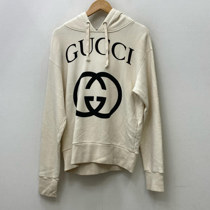 【中古】GUCCI | グッチ インターロッキングG パーカー 475374 アイボリー サイズ：XXS【加古川店】