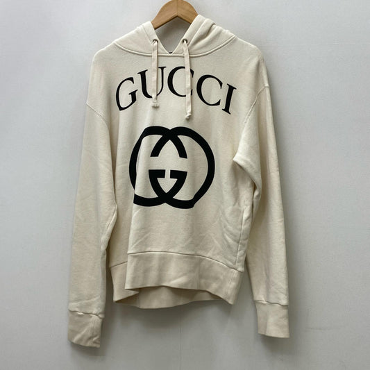 【中古】GUCCI | グッチ インターロッキングG パーカー 475374 アイボリー サイズ：XXS【加古川店】
