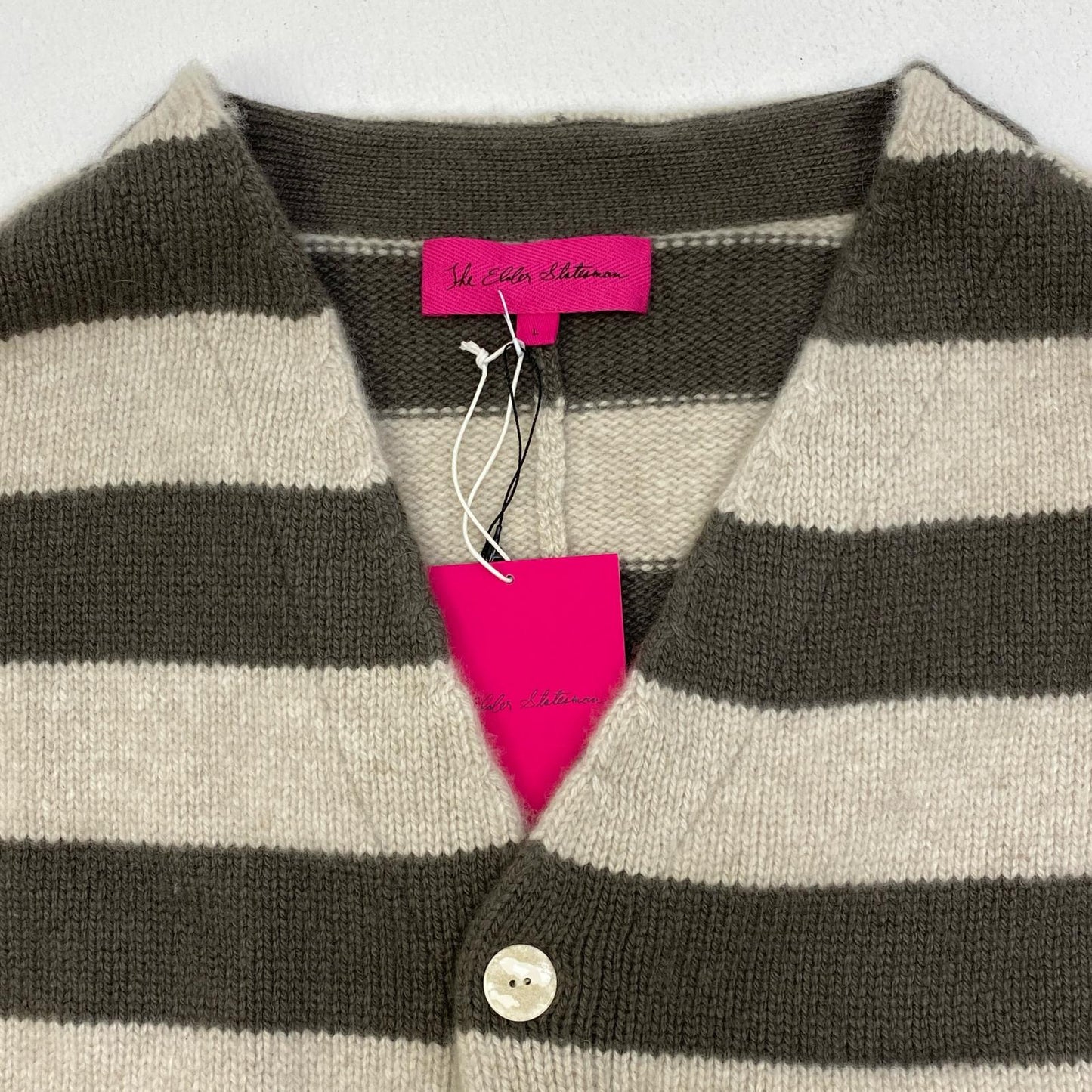 【中古】 PLAIT BLOCK STRIPE カーディガン サイズ：L【加古川店】